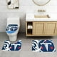 thumbnail image 2 of Juego de 3 alfombras de baño del equipo Titans, alfombra antideslizante para baño, 24 x 16 pulgadas, 2 of 7