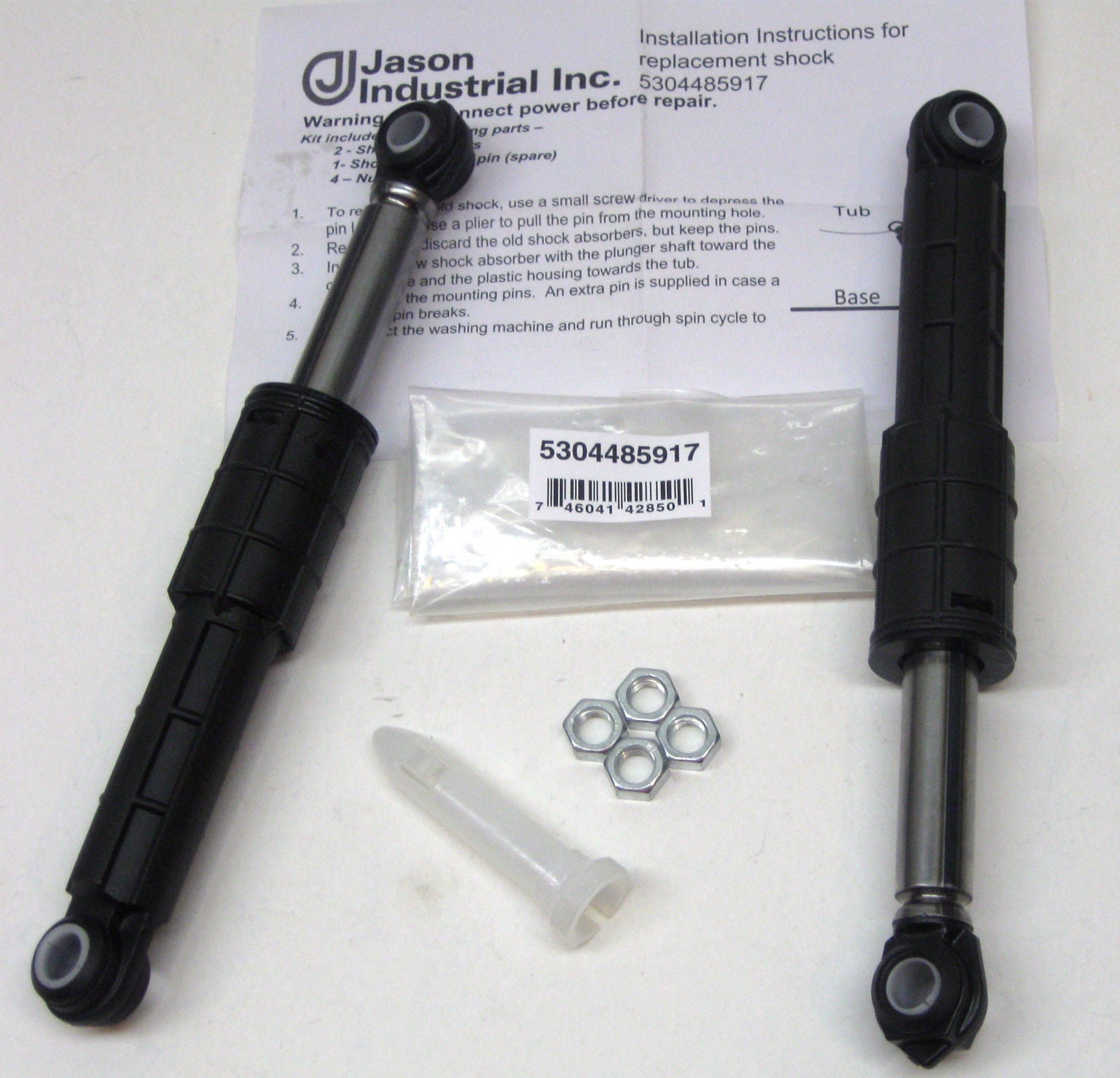 Washer Shock Absorber Kit Replaces Electrolux 5304485917