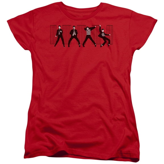 Elvis Presley Jailhouse Rock Women's T-Shirt Red