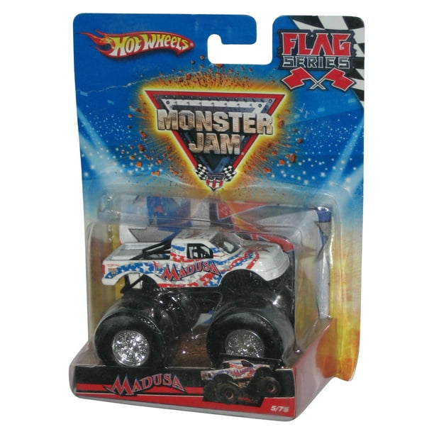 Hot Wheels Monster Jam Madusa (2009) Flag Series Toy Car Truck #5/75 ...