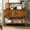 Brown, variant on Solid Wood Console Table With Drawers, Construction - Antique Gray Retro Style Dining Buffet Server Cabinet, 48'' Cabinets, For Room