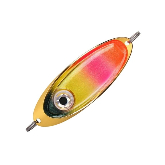 KUFptva LED Fishing Lure Light Glowing Fishing Spoon Attracting Fish Underwater Flasher Fishing Baits Eye Shaped Baits