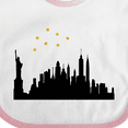 thumbnail image 4 of Inktastic New York Skyline Boys or Girls Baby Bib, 4 of 4