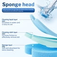 thumbnail image 2 of Skdwakiz Disposable Toilet Brush and Holder Set, Toilet Bowl Cleaner Wands with 40 Cleaner Refills & 1 Crevice Brush, White, 2 of 9
