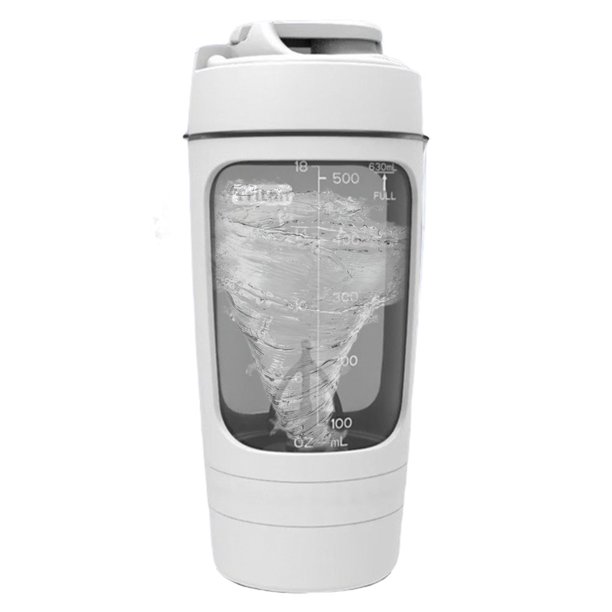 Proteína Polvo Copa Mezcla Tritan Shaker Bottle () White