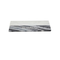Lexi Home Real Marble Charcuterie Cutting Board - Grey Thankful Design