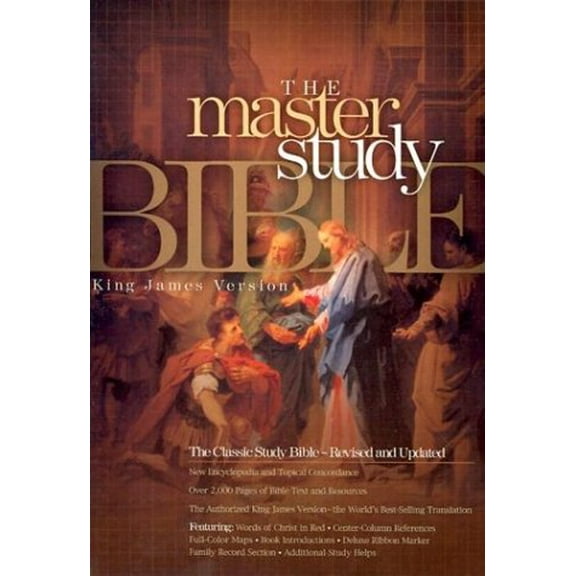 Pre-Owned KJV Master Study Bible, Burgundy Hardcover, 9781558198906, 1558198903, Hardcover,
