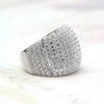 thumbnail image 4 of 2Ct Round Cut Lab Created Diamond Dome Women Wedding Ring 14K White Gold Plated, 4 of 4
