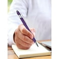 thumbnail image 4 of Mouliraty Retractable Metal Ballpoint Pen with Stylus Nib, Aluminum Barrel, Smooth Writing, 1.5mm Ink,  Purple, 4 of 7
