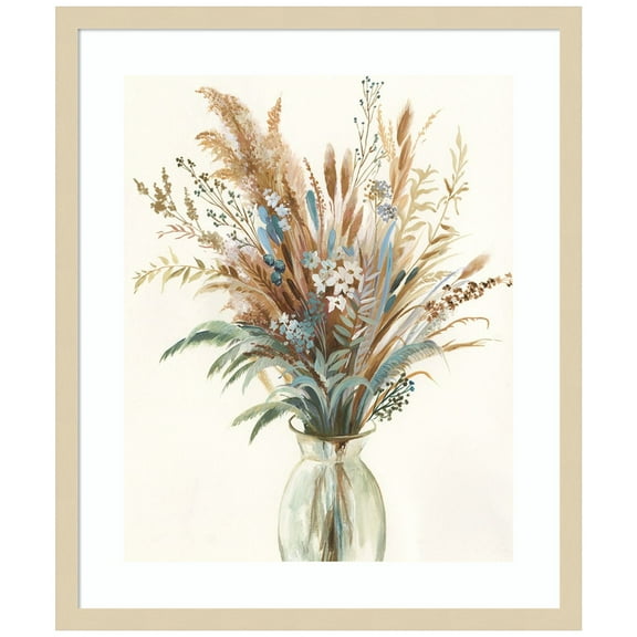 Amanti Art Fall Wild Flowers I Wood Framed Wall Art Print