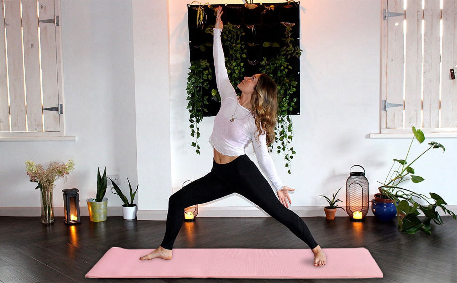 Ray Star Extra Thick Yoga Mat 24"X68"X0.31" Thickness 0.31 Inch -Eco Friendly Material- With High Density Anti-Tear Exercise Bolster