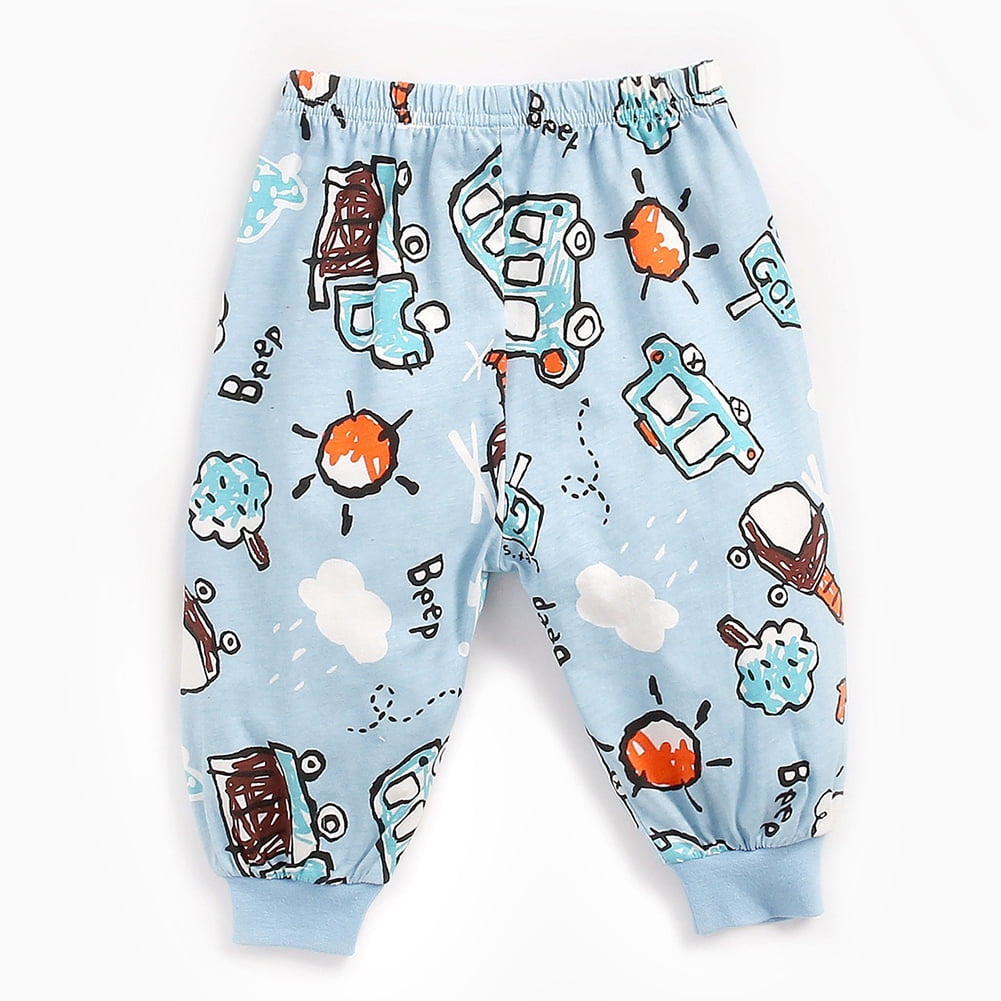 Generic - Baby Boys Girls Cartoon Printed Trousers Elastic Waist Pants ...