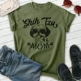 thumbnail image 2 of Shih Tzu Mom, Unisex Women's Shirt, Shih Tzu Owner, Funny Dog Mom Gift, Heather Military Green, X-Large, 2 of 6