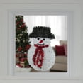 thumbnail image 2 of Northlight 19" Tinsel Snowman Christmas Window Decoration, 2 of 4