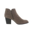 thumbnail image 3 of Style & Co. Womens Masrina Faux Suede Double Zip Booties, 3 of 3