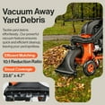 thumbnail image 3 of SuperHandy Leaf Vacuum & Wood Chipper - 7 HP 209CC Gas Engine, 10:1 Mulch Ratio, 6 Bushel Bag Capacity, Castor Wheels, Dual Function: Walk-Behind Leaf Vacuum Mulcher & Wood Chipper, 3 of 7