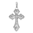 thumbnail image 3 of Auriga Fine Jewelry 14K White Gold Lab Grown VS/SI FGH Diamond Fancy Cross Pendant for Women (L - 1.39 inch), 3 of 5