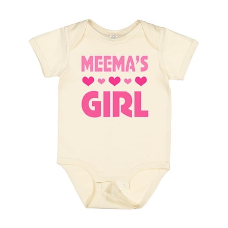 

Inktastic Meema Girl Granddaughter Gift Baby Girl Bodysuit