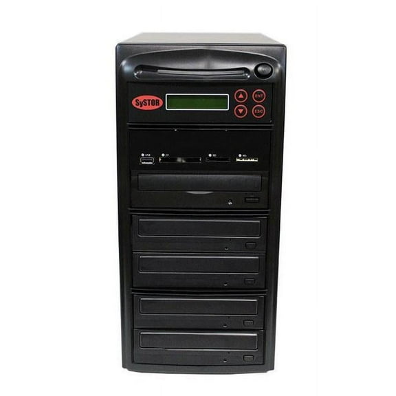 Systor   1-4 Disc Duplicator with USB  SD & CF to Disc Backup Copier Tower