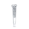 thumbnail image 3 of Certifie Heart Lab Grown Diamond Art Deco Ring, EF-VS Quality, Half Carat - Ready to Gift, 14K White Gold, US 3.00, 3 of 8