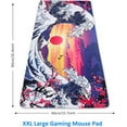 thumbnail image 2 of XXL Large Gaming Mouse Pad - Japanese Sea Waves Mouse Pad 35.4" x 15.7" Extended Desk Mat with Stitched Edges, Non-Slip Base Water Resist Keyboard Pad, Big Mouse Pad for Gamer, Office, Home, 2 of 5