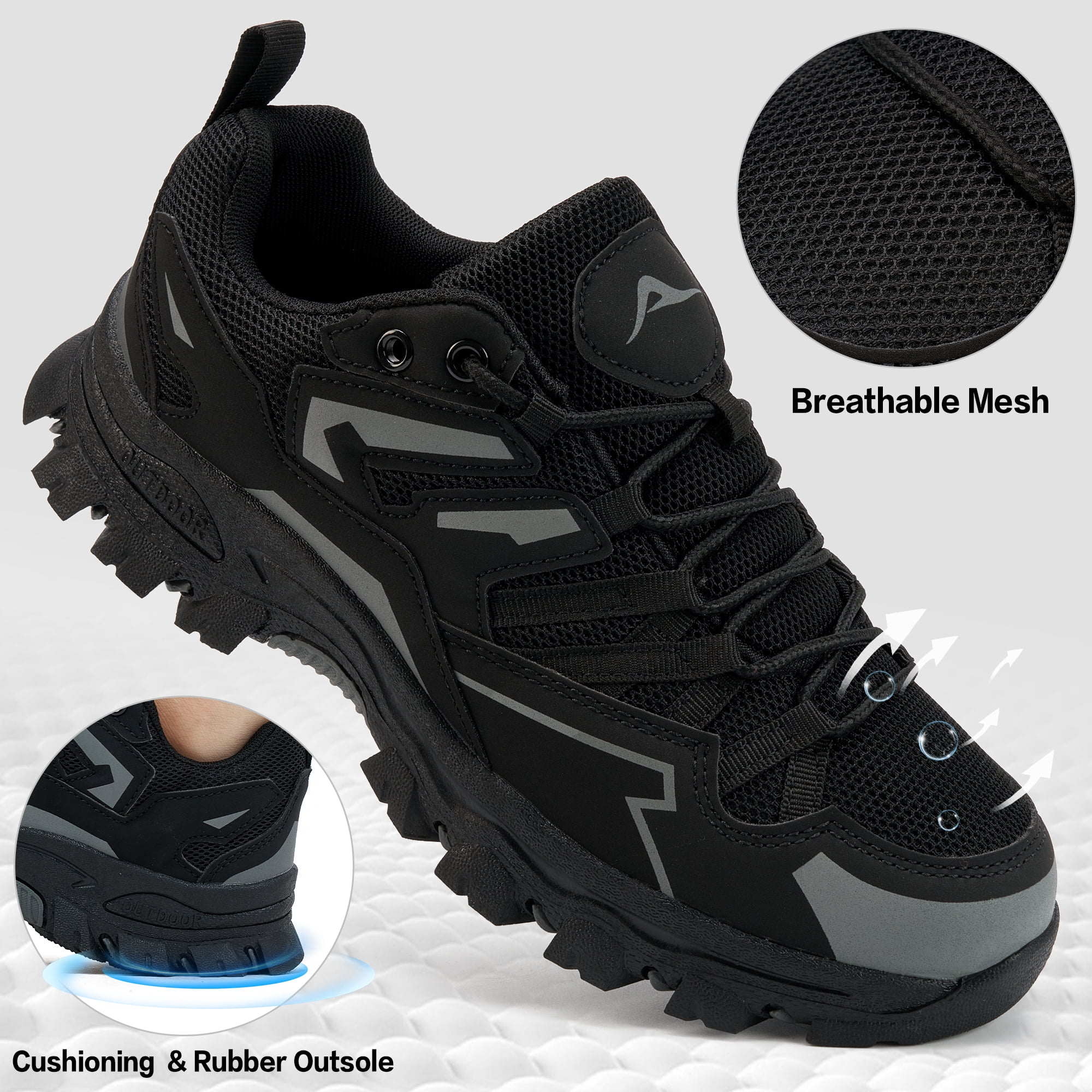 Ecetana Women's Hiking Shoes Lightweight Breathable Mesh Walking Sneakers Outdoor Shoes