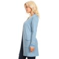 thumbnail image 2 of MOA COLLECTION Women's Solid Casual Basic Comfy Office Loose Fit Pockets Knee Length Sweater Cardigan, 2 of 4