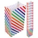 thumbnail image 1 of KAKOWELY 24 bolsas de papel con tiras de arcoíris para fiestas, bolsas de papel con rayas de arcoíris, bolsas de regalo para dulces, bolsas de golosinas, 1 of 4