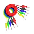 thumbnail image 2 of Prueba de cables flexibles de cobre tipo banana para multímetros, accesorios eléctricos y cables 200 centímetros, 2 of 9