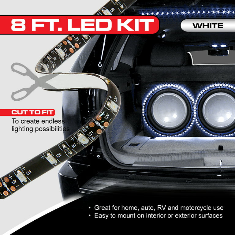 Pilot Automotive Pilot CZ-3093W Strip 12V LED Light Kit - 8 ft. / White 