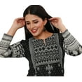 thumbnail image 3 of Maple Clothing India Kurtis for Women Long Kurta Tunic Tops (Black, M), 3 of 6