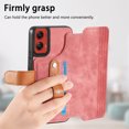 thumbnail image 6 of for Motorola Moto G Stylus 5G 2024 PU Leather + TPU Wallet Case, Card Slots Wristband Kickstand RFID Blocking Anti Peeping Magnetic Clasp Full Body Protection Cover for Moto G Stylus 5G 2024, Pink, 6 of 9