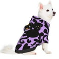 thumbnail image 2 of Fotbe Cartoon Black Cats Print Small Dog Sweater Hoodies Pet Grey Hooded Soft Fleece Sweatshirts with Pocket Fall Winter Puppy Cat Sweaters Warm Clothes-X-Small, 2 of 7