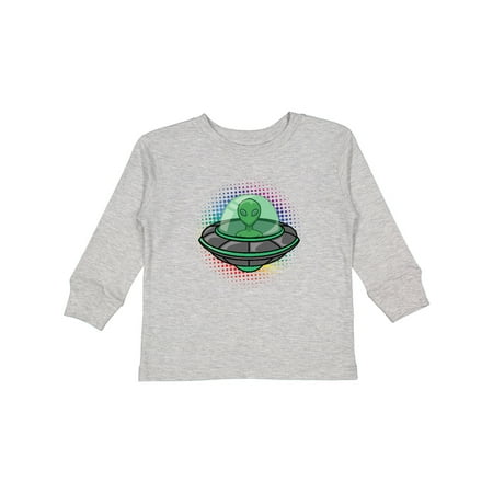 

Inktastic Spaceship Funny Alien Outer Space Gift Toddler Boy or Toddler Girl Long Sleeve T-Shirt