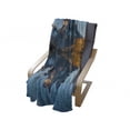 thumbnail image 4 of Nature Soft Flannel Fleece Throw Blanket, Majestic Rocky Mountains with Reflections on the Lake Creek Idyllic Landscape, Cozy Plush for Indoor and Outdoor Use, 50" x 60", Blue and Brown, by Ambesonne, 4 of 6
