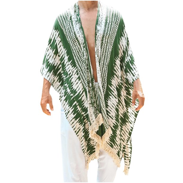 Capa de playa estampada para hombre, moderna, holgada, informal, para hombre