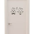 ZAROYEAX MR & MRS Home Decor Wall Sticker Decal Bedroom Door Art Mural