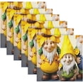thumbnail image 6 of Coolnut Sunflower Gnomes Cloth Napkins Set of 6,20x20 Inches Napkins Cloth Washable Reusable Soft for Dinner,Wedding,Parties,Home Dinner,Tableative Decor Gift, 6 of 7