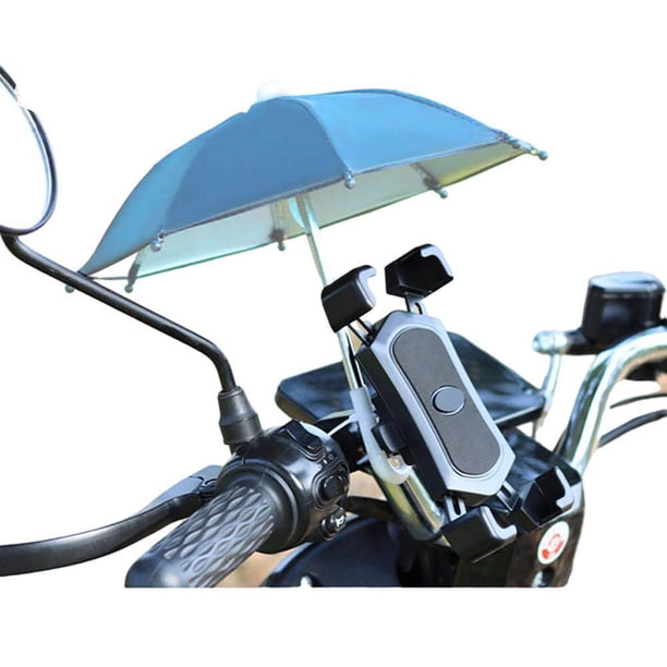 Sombrilla para teléfono, soporte para teléfono, paraguas, Mini sombrilla, paraguas de juguete para bicicleta, soporte para teléfono móvil