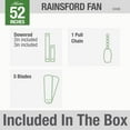 thumbnail image 6 of Hunter Fan Company 55348 Rainsford 52 Inch, 3 Speed Ceiling Fan, Black, 6 of 10