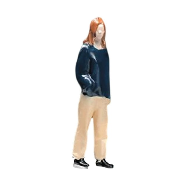 Simulación 1/64 Figuras de personas Modelo de escena Personas pequeñas Mini personas Modelo pintado a mano para juego de construcción Diorama Diseño Hugo Figuras de personas