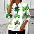 thumbnail image 1 of TaTaai Women St. Patrick's Day Print Casual Loose Round Neck Sweatshirt Long Sleeve Pullover Top Soft Comfortable for Daily Home Office Streetwear Gift, 1 of 5