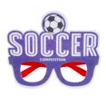 thumbnail image 1 of Gafas para aficionados al fútbol, gafas de competición de fútbol, accesorios para fotomatón, gafas de fiesta para cumpleaños con temática de fútbol, fiestas deportivas, 1 of 8