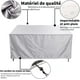 thumbnail image 4 of 18meng Art Garden Furniture Cover 160x100x70cm Table 420D Oxford Protection Lona Impermeable a prueba de viento Lluvia UV Tear Cover Rectangular Negro Ormromra XDHY-52-177, 4 of 7
