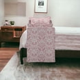 thumbnail image 6 of HomeRoots 53" Red And Black Upholstered Linen Paisley Bench, 6 of 6