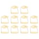 thumbnail image 1 of 10 Uds Clips para mantel estilo hoja de acero inoxidable antideslizante multifunción soportes para mantel para fiesta familiar café Color dorado, 1 of 5