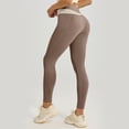 thumbnail image 5 of enyan Womens Leggings High Waisted Seamless Butt Lifting Train Control 3d Leggings Cellulite Compression（Khaki,XXL）, 5 of 5