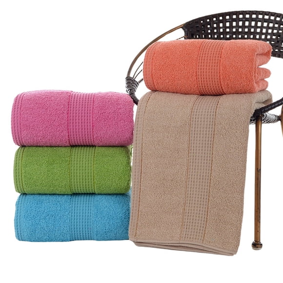 Pack De 5 Toallas De Baño Surtidas Melocotton Hogar 180x50cm Extra Suaves y Absorbentes