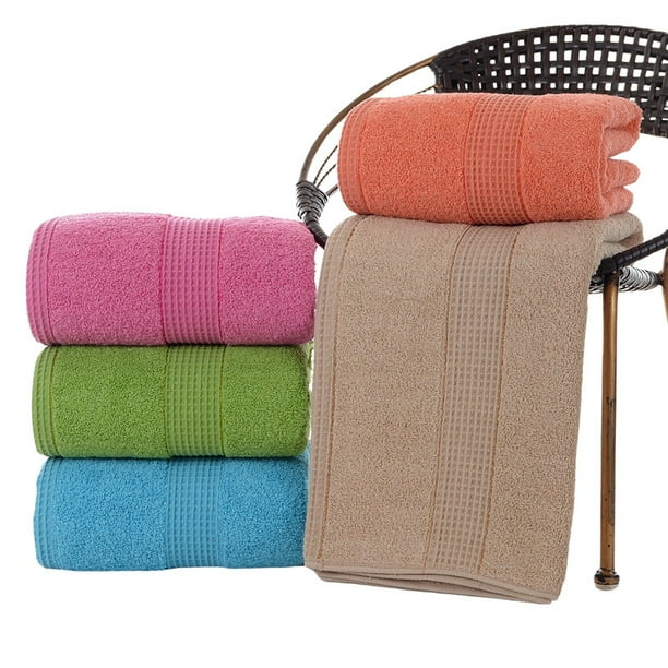 Pack De 5 Toallas De Baño Surtidas Melocotton Hogar 180x50cm Extra Suaves y Absorbentes