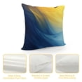 thumbnail image 4 of Acheng Short Plush Pillowcase 1 Piece Gold and Blue Abstract Art White, 4 of 5